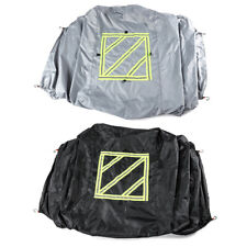 Motorhome Caravan Bike Cover 2-3 Bikes Waterproof Sign Carry Bag Black / Grey