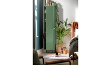 Stevie Tall 1 Door 4 Shelf Locker - Green