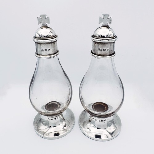 Pair antique holy - antique, oil