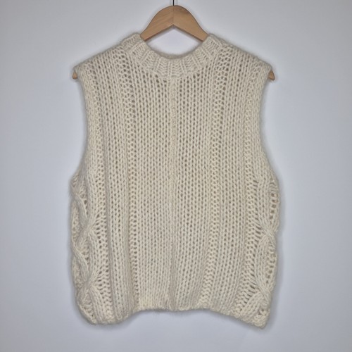 Zara cream cable knit alpaca - zara,
