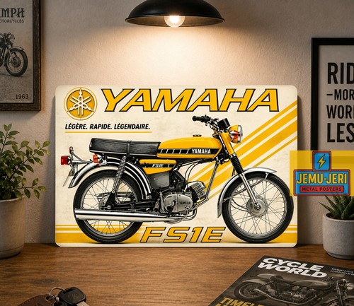 Yamaha fs1e metal tin sign - metal,