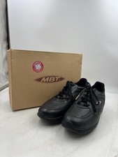 MBT Sini Lux Shoes Mens Size 11 Black Leather Rocker Bottom Walking 400264-58
