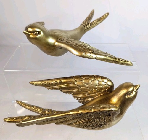 Vintage gold flying - vintage, swallow