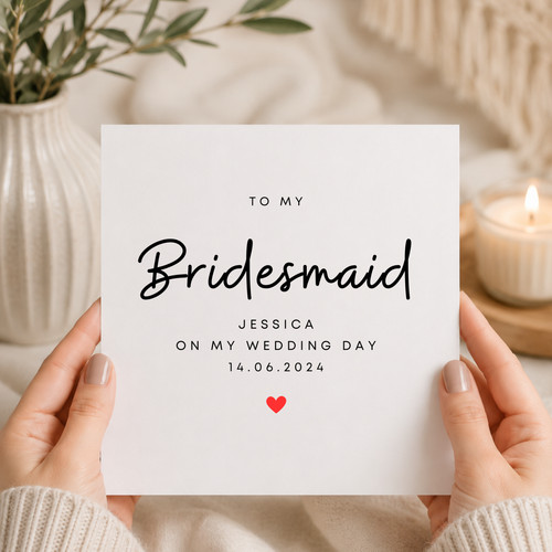 Personalised bridesmaid - personalised,