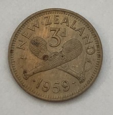 New Zealand QEII 1959 Three