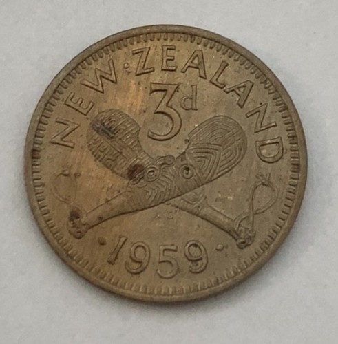 New zealand qeii 1959 three - zealand,
