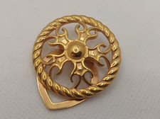 Vintage Scarf Clip/Brooch Gold