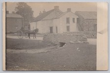RPPC Horse Drawn Cart Village