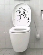 Funny Sticker Art Toilet Seat