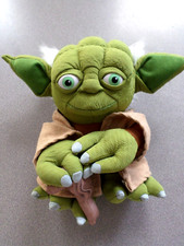 STAR WARS LUCAS FILM POSH PAWS OLD YODA WITH WALKING STICK PLUSH 9ins