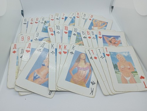 Playing cards girls - playing, erotic