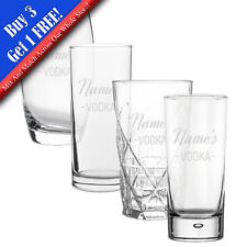 Personalised Engraved Vodka Hiball with 'Name's Vodka' Design