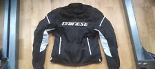 Dainese Air Frame D1 Sport Motorcycle Bike Textile Jacket Black White Size EU48 