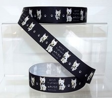 Dog Grosgrain Ribbon 25mm wide
