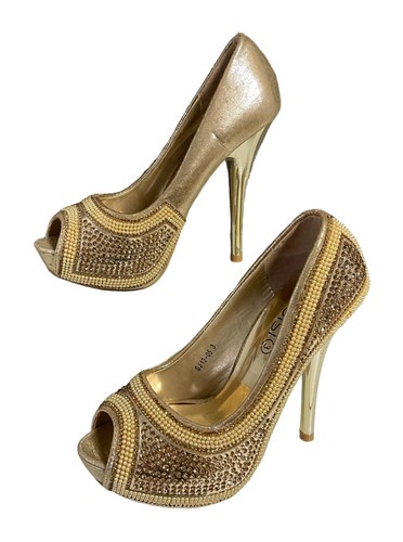 Kelsi gold diamante faux - diamante, pearl