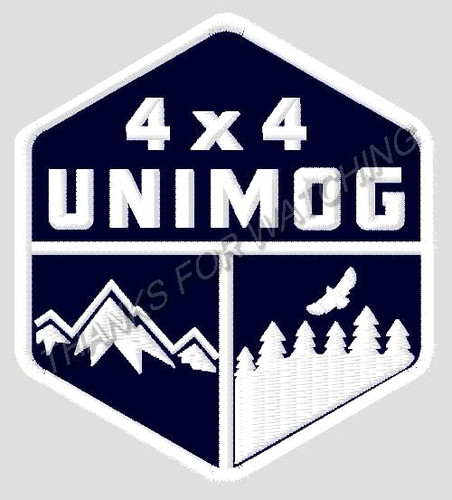 Unimog embroidered patch - 4, x