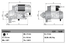 Starter motor Clockwise