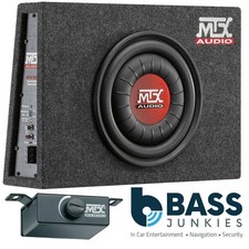 MTX RTF10P Slim 10" 600 Watts Amplified Active Car Subwoofer Box Bass Controller