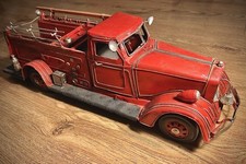 Red Tin Fire Engine Vintage