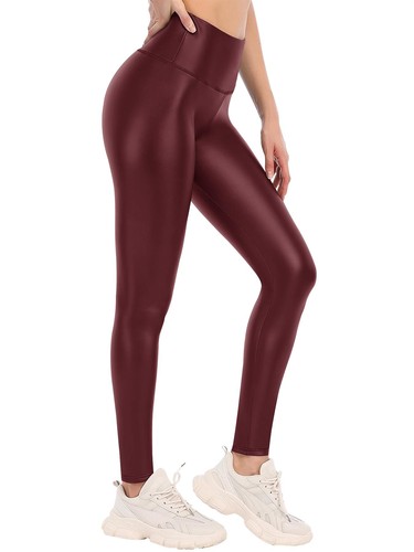 Women faux leather leggings - women's,