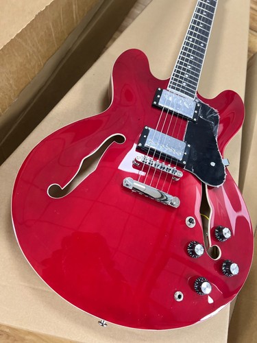 Cherry red style jazz electric - style,