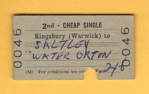 Railway ticket br - ~, br(m)