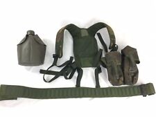 British Army Webbing Belt Universal Ammunition Pouch Water Canteen Bundle