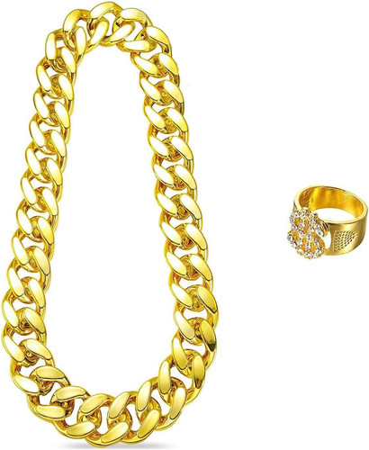 Piece fake gold chain - 2-piece, and