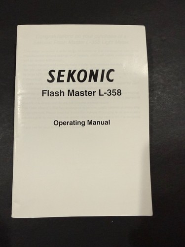 Sekonic flash master - master, l-358
