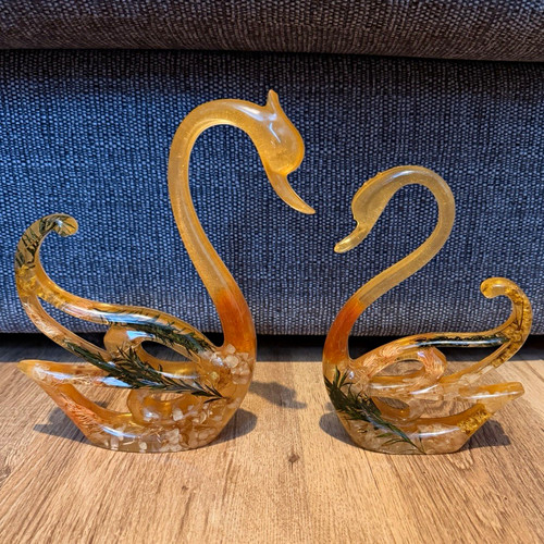 Pair swan ornament - ,