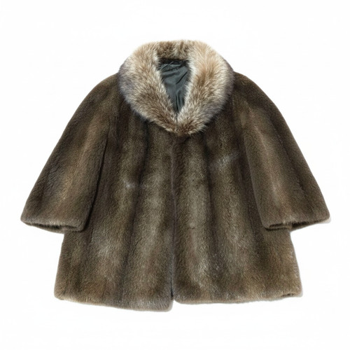 Genuine mink fur coat - fur,