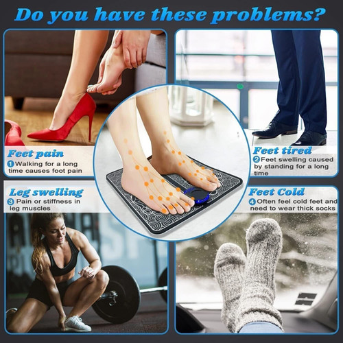 Ems foot massager pad electric - ems,