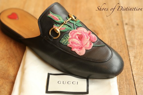Gucci princetown black leather - black,