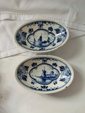 2 x 1910s Delft Blue Hand
