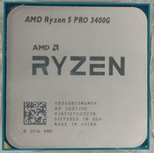 Amd ryzen pro 3400g - 5,