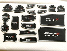 FIAT 500X  (2016 - 2020) INTERIOR DASHBOARD CUP HOLDER PAD SET - WHITE