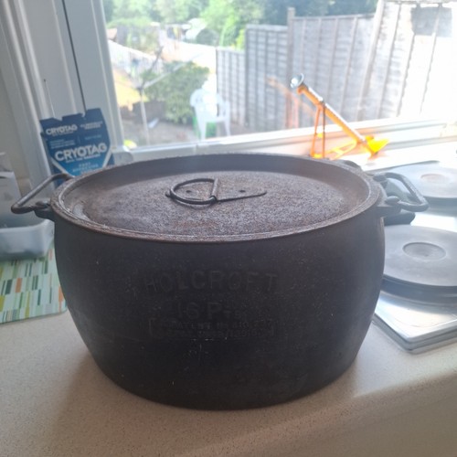 Old cast iron cauldron - iron,