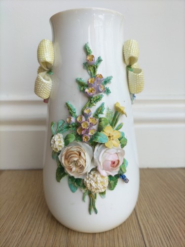 Vintage vase with embossed