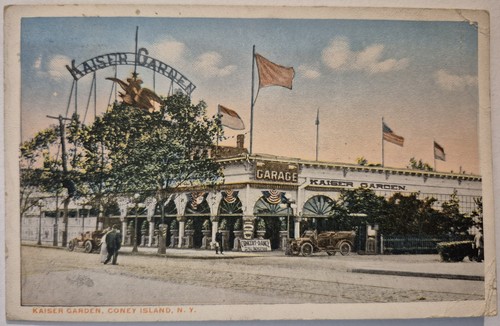 Vintage postcard kaiser garden - postcard,