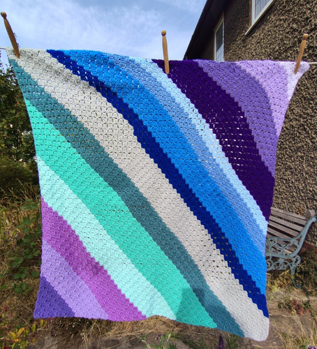 Handmade crochet blanket - crochet,