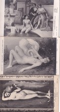 3 x 1920s French Erotic Nude