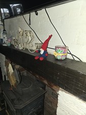 Oak Mantle 158cm x 15cm x 15cm Solid Oak Wood Used But In Great Condition