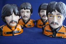 PEGGY DAVIES CERAMICS THE BEATLES FULL SET OF ARTIST'S PROOF CHARACTER BUSTS