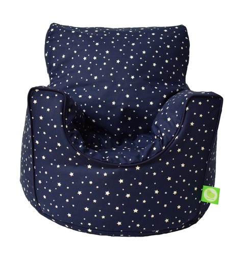 Cotton navy stars bean - bean, arm