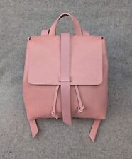 Jigsaw "Blake" small pink genuine leather backpack bag. 26x25x15cm.