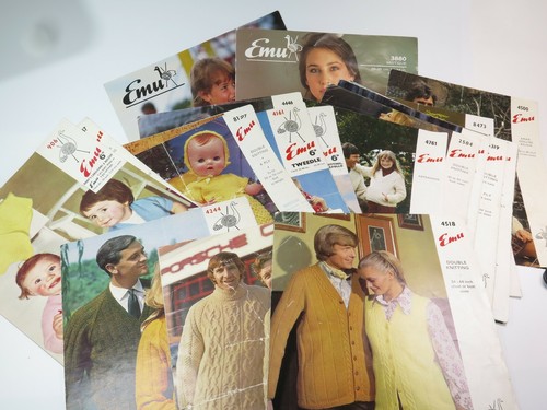 Vintage emu knitting patterns - emu,
