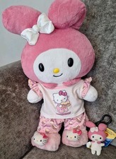Sanrio My Melody Build a Bear 2010 With Outfit  Slippers, And Keyring With Label