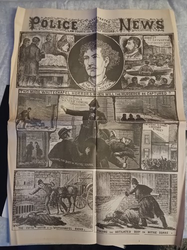 Police newspaper reprint - reprint, of