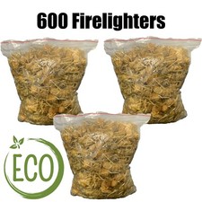 Natural Firelighters - 600 Wood ECO Natural Fire Lighters 