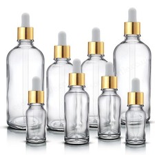 CLEAR Glass Dropper Bottle